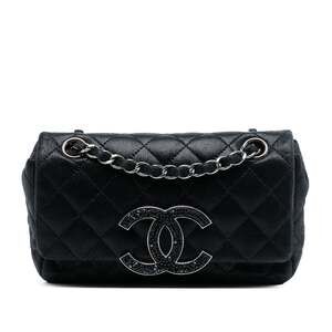 Chanel Crystal Cc Chain Flap Bag #251765C35B